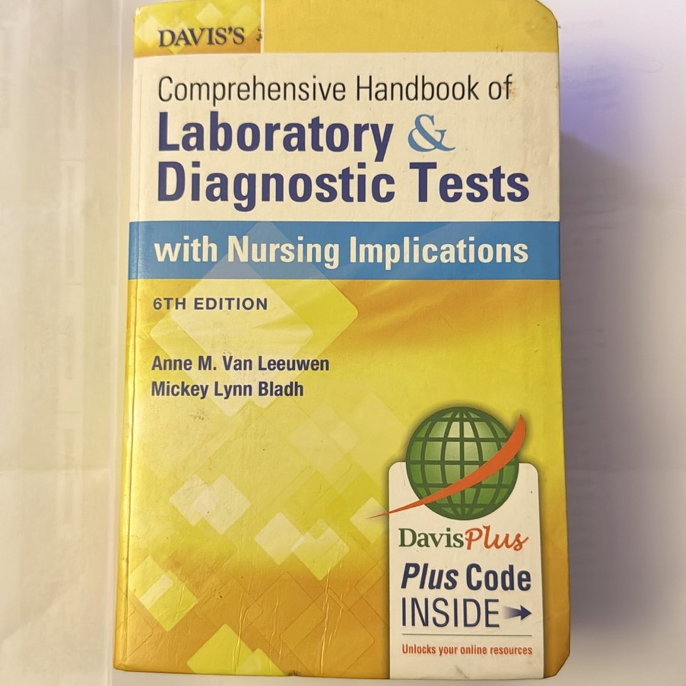 📚 Davis's Comprehensive Handbook of Laboratory and Diagnostic Tests